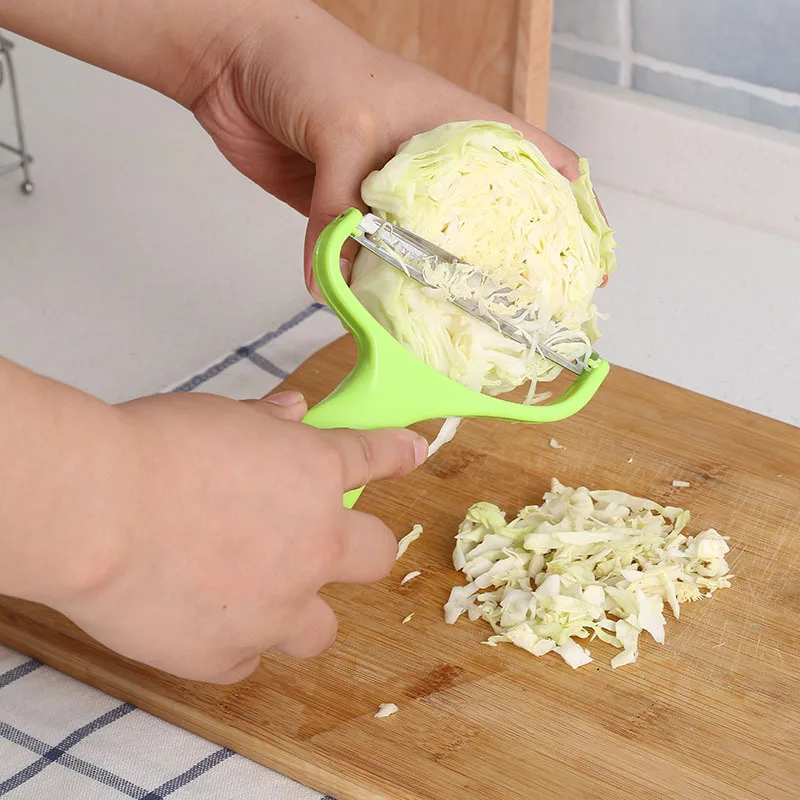 

FASOTY Cabbage Grater Multifunctional Wide Mouth Peeler Peeling Knife Fruit Knife Stainless Steel Scraping Planer