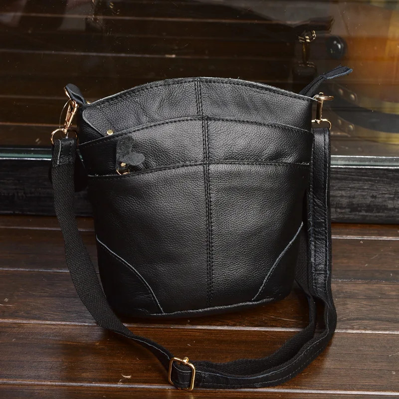

Kajie First Layer High Quality Genuine Cow Leather Shoulder Bags Flap Women Mummy Casual Messenger Bag Handbag Female Crossbody