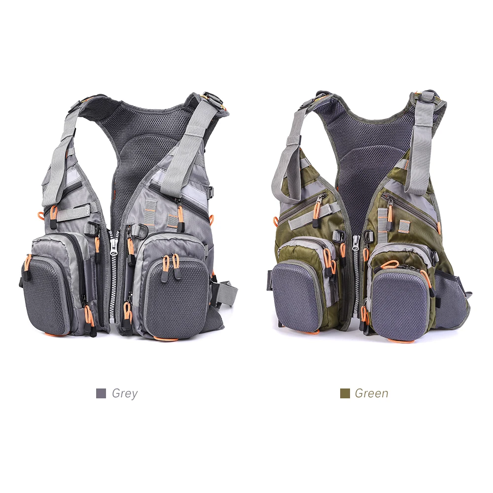 

Blusea 2 in 1 Fishing Life Vest Outdoor Water Sports Swimming Safety Life Jacket Survival Utility Colete Salva-Vidas De Pesca