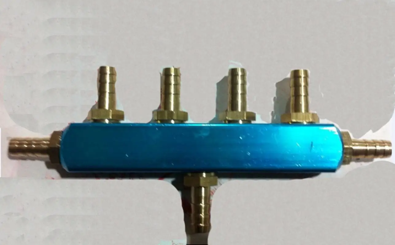 7 Way OD 8mm Barbed HosePneumatic Quick Coupler Socket Manifold Block Splitter | Обустройство дома