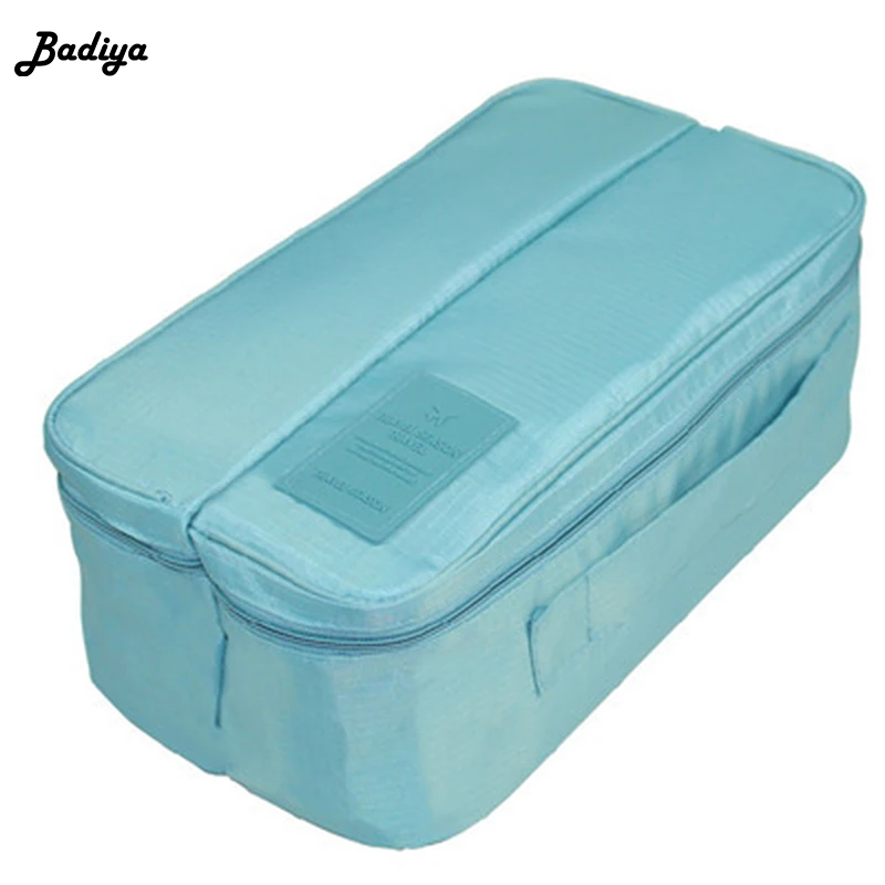 

New Portable Women's Travel Necessity Accessories Underwear Clothes Bra Organizer Cosmetic Makeup Pouch Case