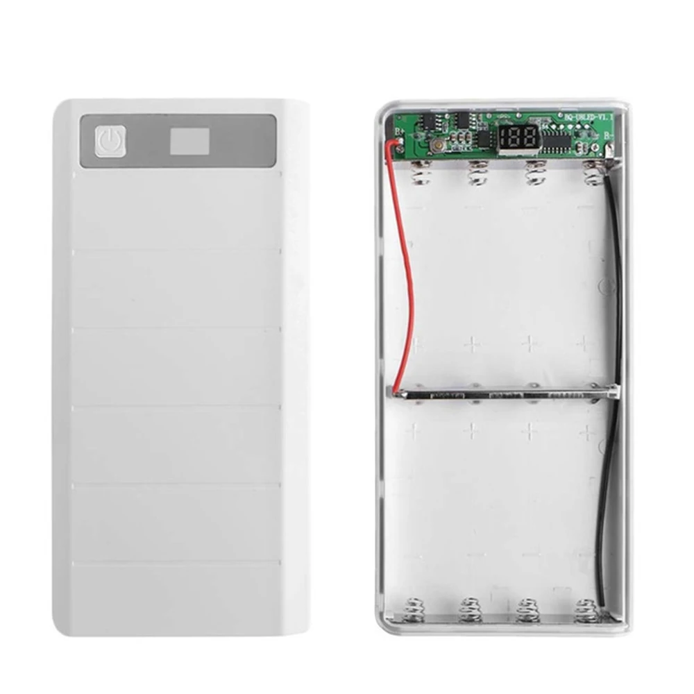 Новый портативный аккумулятор DIY 8x18650 чехол коробка ЖК дисплей два USB блока