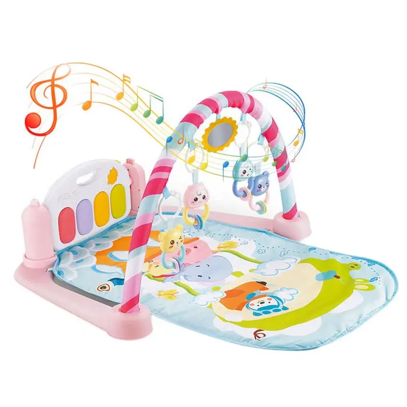 

Baby Play Mat Fitness Bodybuilding Frame Pedal Piano Music Carpet Blanket Activity Gym Kick Play Lay Sit Toy For Newborns Babie