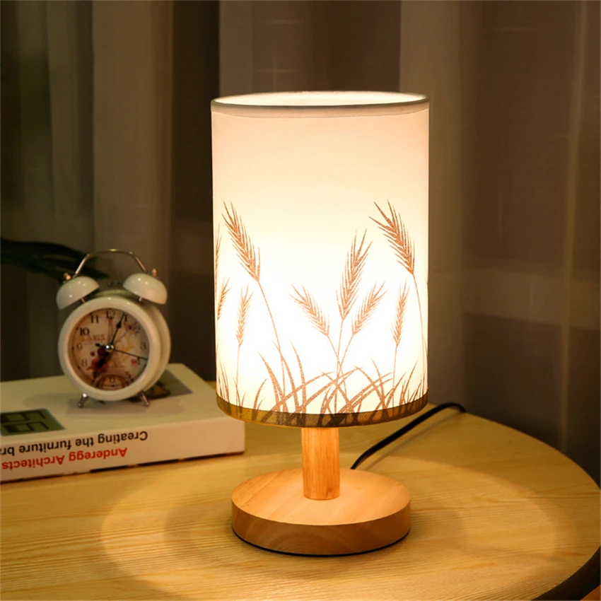 

Nordic Wood Led Table Light Bedroom Bedside Table Lamp Reading LED Desk Lamp Living Room Restaurant Learning Desk Light Lighting