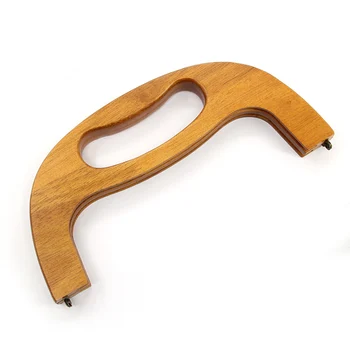 

One Piece Solid Wood Purse Clasp Wooden Diy Accessories For Bags Obag Wood Purse Handle Purse Frame Replacement Parts