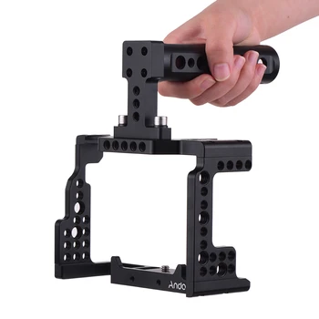 

Andoer Camera Cage + Top Handle Kit Video Stabilizer with Cold Shoe Mount for Sony A7II/SII/M3/RII/A7RIII Camera
