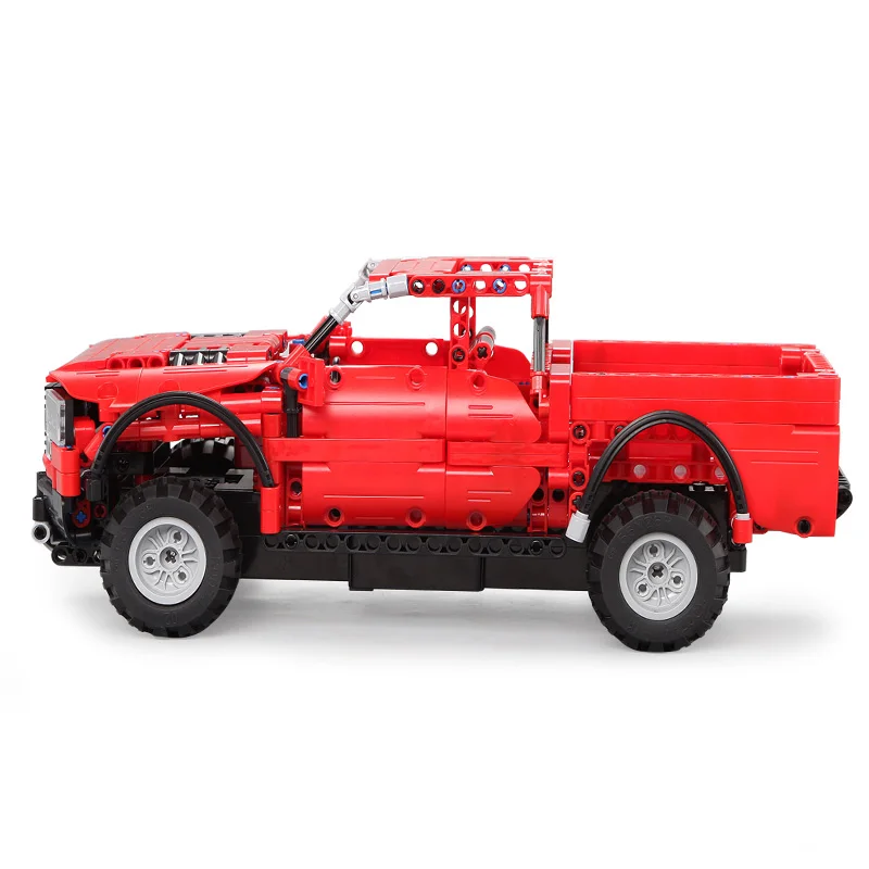 549pcs Technic Vehicles Remote Control Car Building Blocks Bricks 2.4Ghz Electric Red Pickup Trucks Model Toys Compatible Legoed