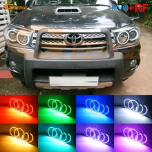 Для Toyota FORTUNER 2008 2009 2010 RF Bluetooth контроллер многоцветный ультра яркий RGB светодиодный angel eyes Halo Кольцо Комплект