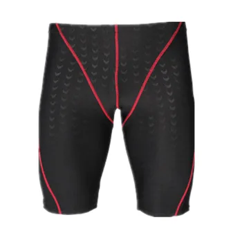 

3XL Plus Size Men Swim Shorts Swimwear Swimming Trunks Underwear Boxer Fifth Pants patchwork Black