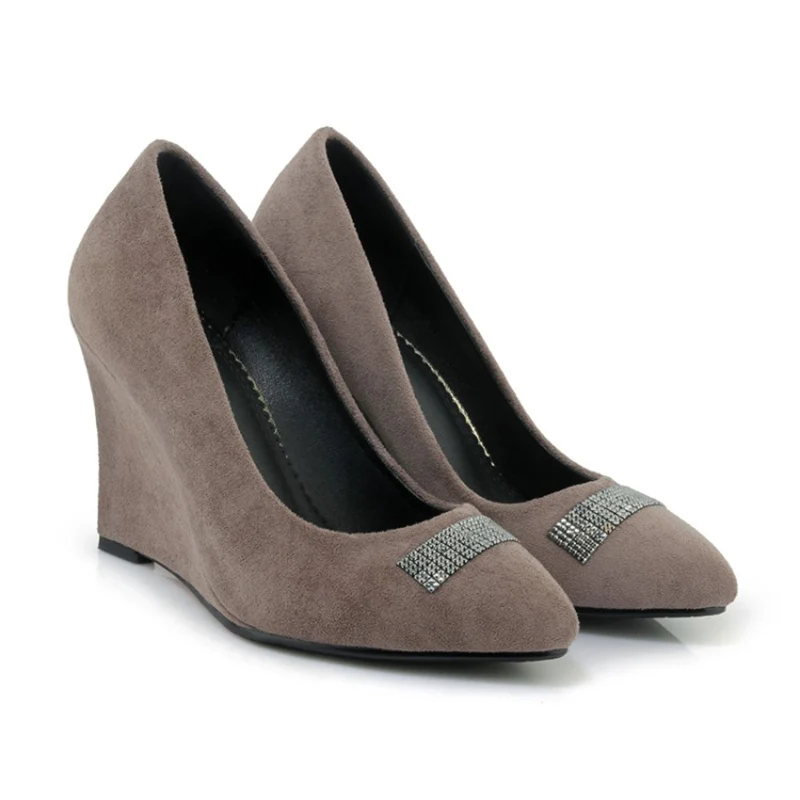 

Black red Elegant wedges shoes wedges sandals for women platform high heels round toe high heels shoes bowknot wedges shoes