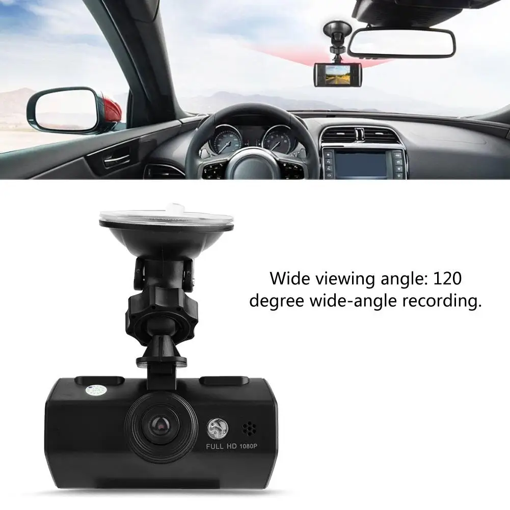 Dash Cam C321 Full HD 1080P Portable Car Camcorder Digital Video Camera with 2 inch TFT LCD 120-degree wide-angle Car Accessorie