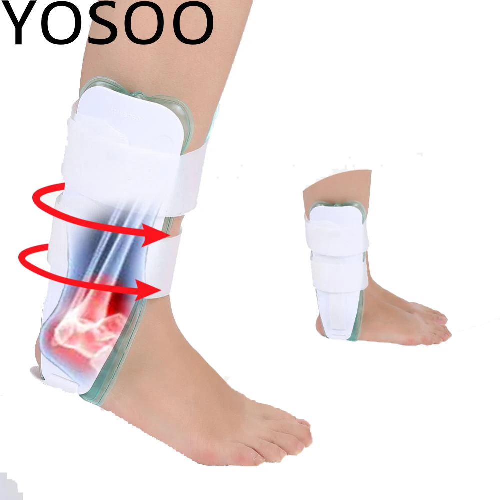 Фиксатор лодыжки регулируемая нога падение Ортез дышащая поддержка Sprain