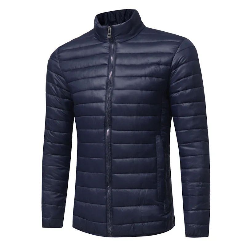 Blue Green Grande Mode De Parkas Taille Collier Jeunesse D'hiver navy royalblue Hommes Black Couleur Stand Vêtements Automne Casual Solide Manteau army Et wine Red gnxOHP