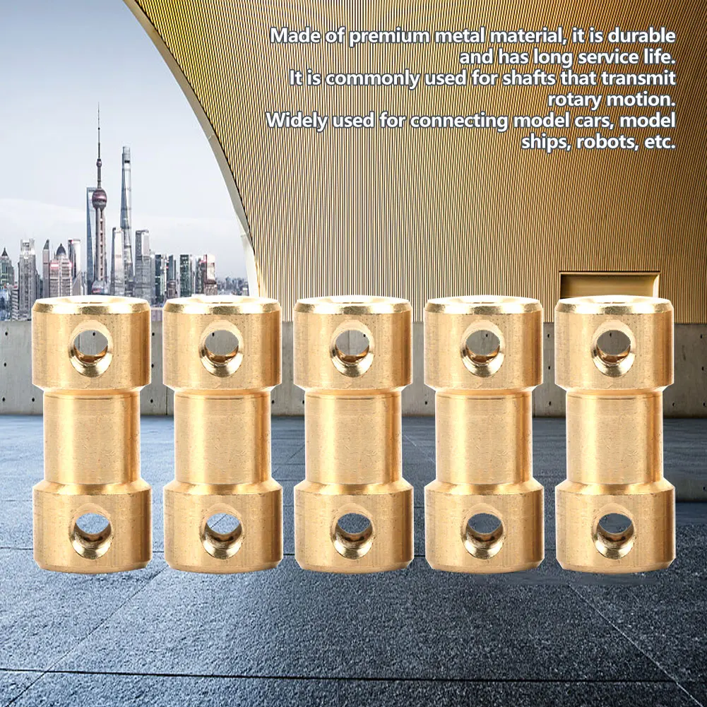 

5pcs Motor Copper Shaft Coupling Coupler Connector Sleeve Transfer Joint Adapter Transfer Joint Adapter