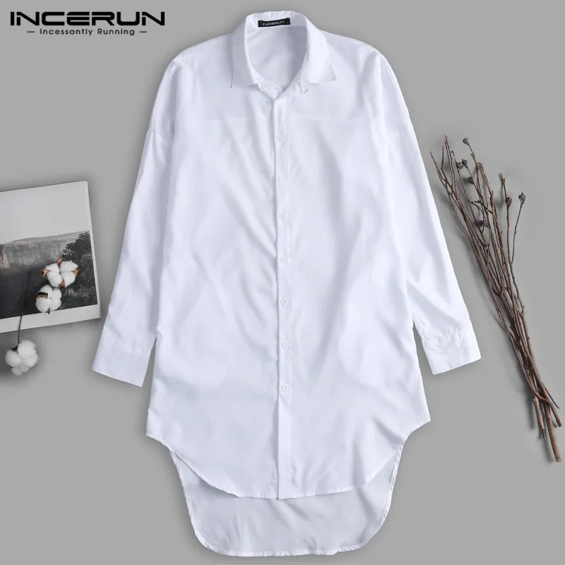 

Unisex Women Dress Mens Long Shirts White Long Sleeve Long Tops Hiphop Harajuku Man Casual Tee Camisas Kurta Hombre Mens Clothes