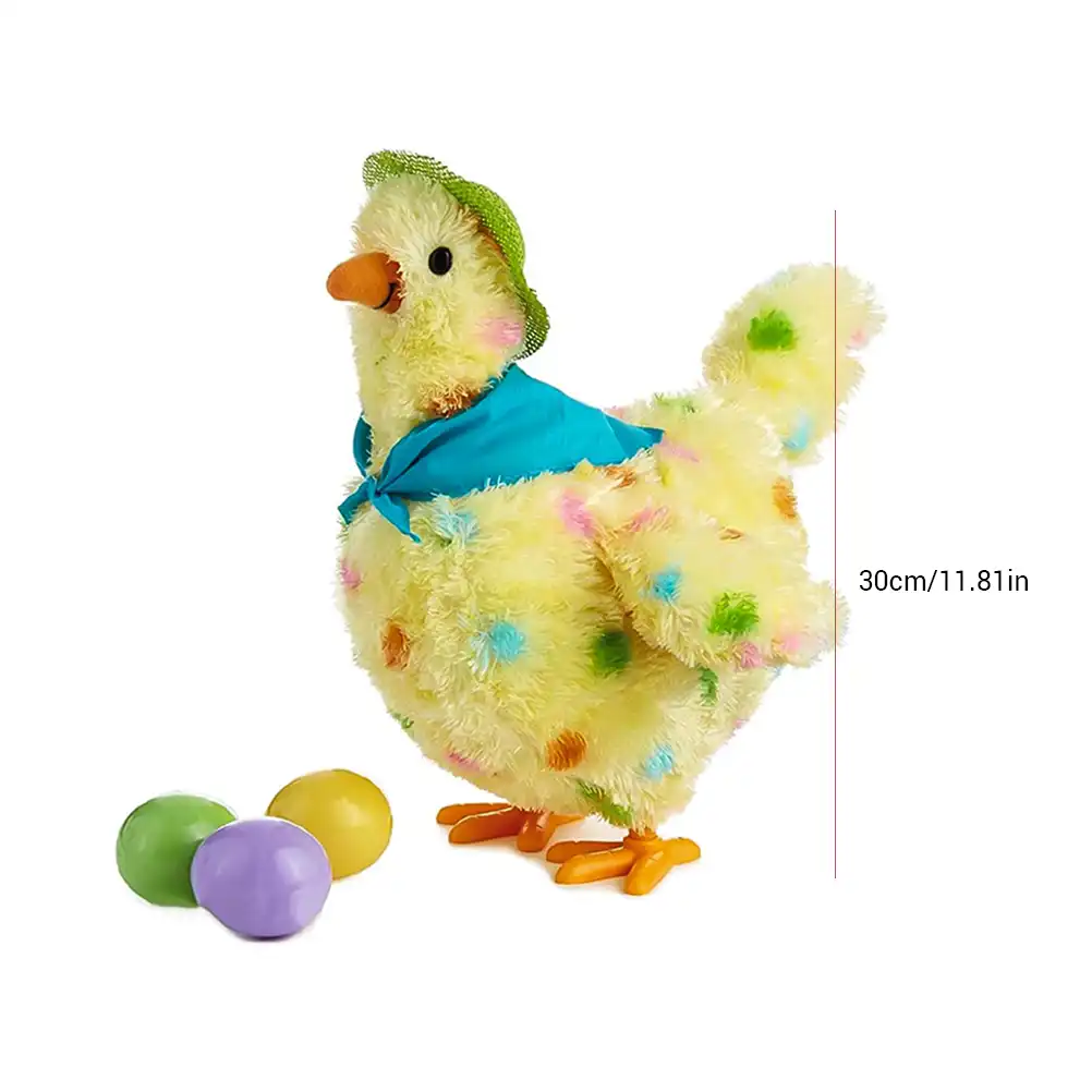 stuffed chicken that lays eggs