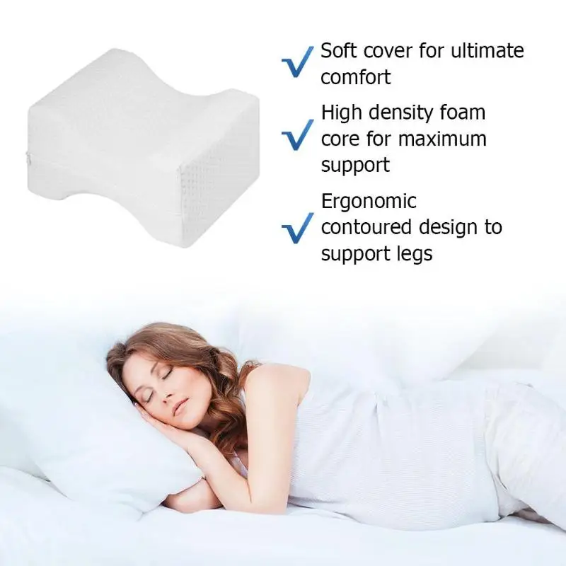 

Soft Memory Foam Sleeping Pillow Orthopedic Sciatica Back Hip Joint Pain Relief Contour Thigh Leg Pad Knee Wedge Support Cushion