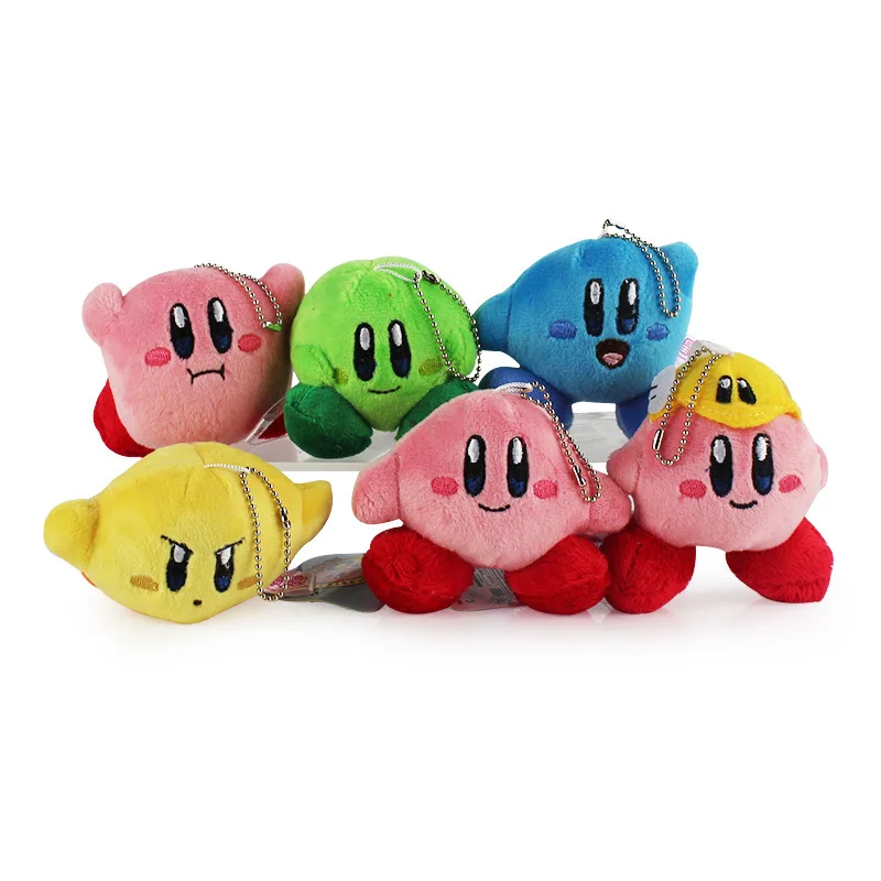 6 шт./лот Kirby плюшевые игрушки игра Popopo милая плюшевая кукла косплей мини сумка