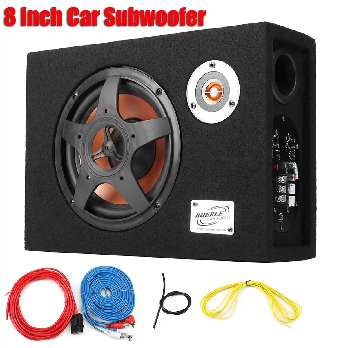8 Inch 480W Under Seat Car Subwoofer Modified Speaker Stereo Audio Bass