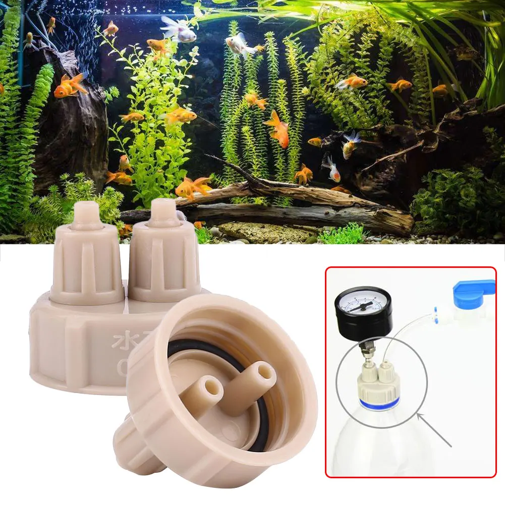 

3pcs Generator Aquarium Bottle Cap CO2 Diffuser Planted Guage System for Bottle Drop Shipping Plants for fish breeding supply