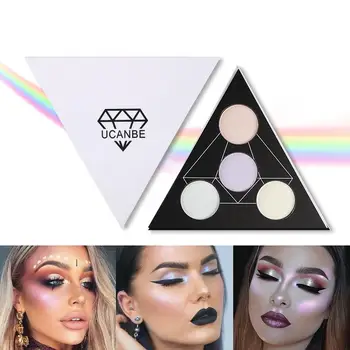 

BearPaw Face 4 Colors Highlighter Makeup Palette Illuminator Eye Shadow Powder Cosmetics Face Powder