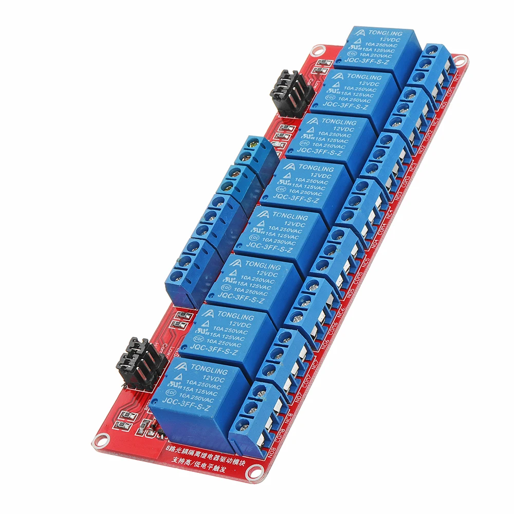 

NEW 12V 8 Channel Level Trigger Optocoupler Relay Module For Arduino