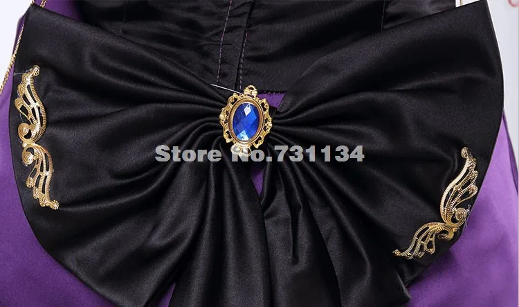Ретро фиолетовое кружевное платье средневекового Ренессанса Marie Antoinette платья в викторианском стиле/Платья на Хэллоуин