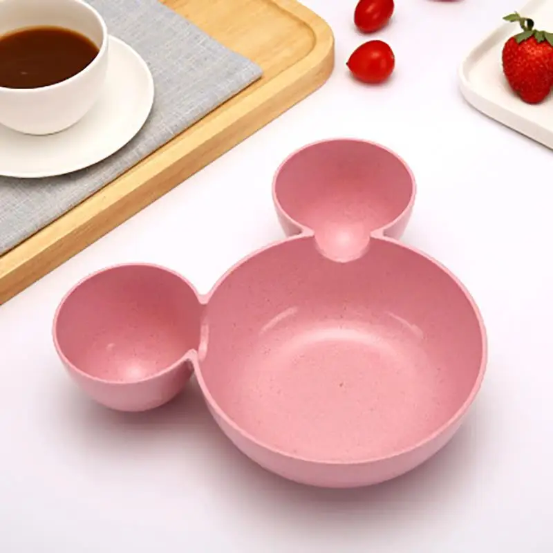 

Cartoon Kid Table Dinner Bowl Children Tableware Baby Dinner Plate Baby Toddler Children Training Bowl Fruit Bowl 4 Colors