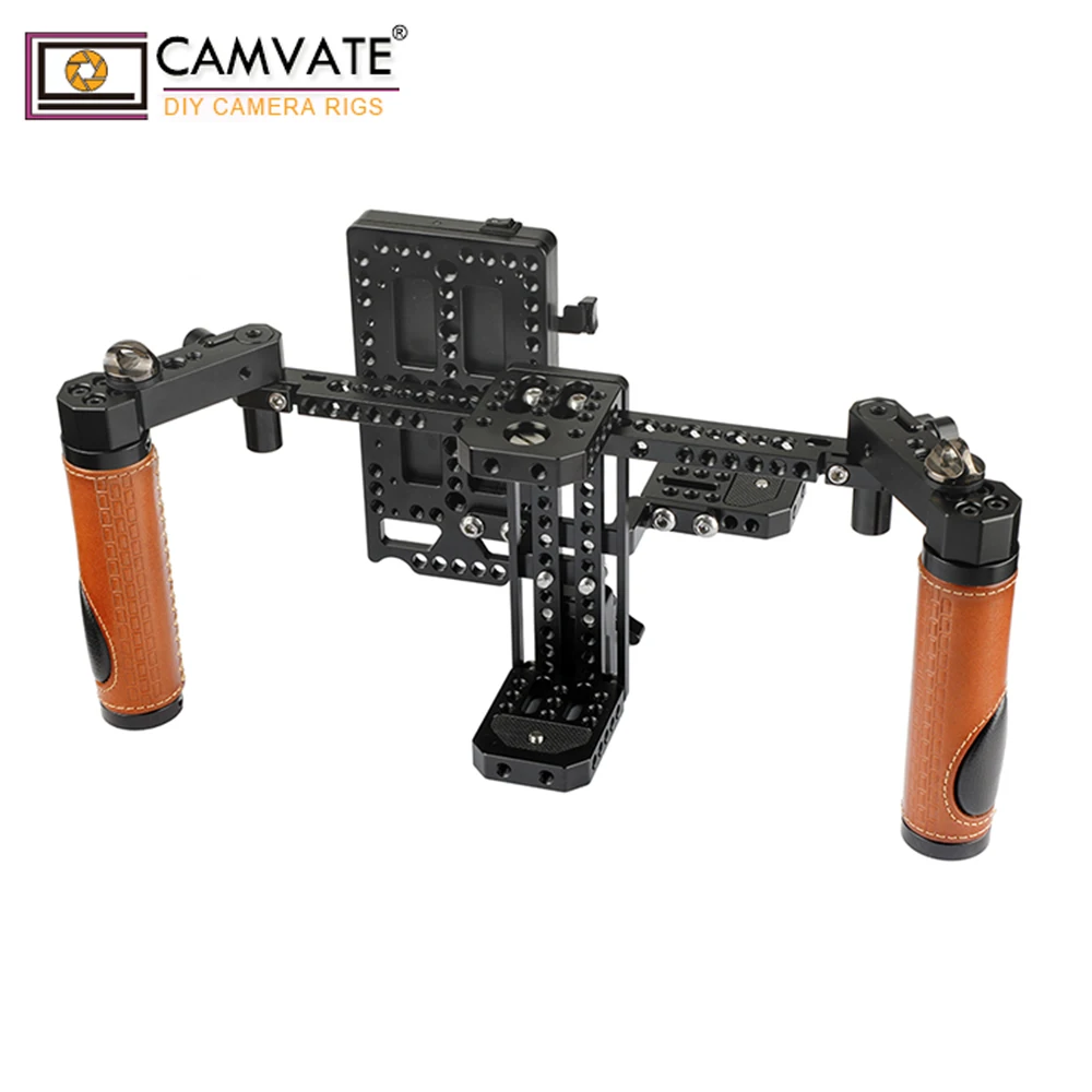  CAMVATE Camera Director's Monitor Cage Rig With Handle Grips & Neck Strap C1946