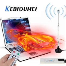 KEBIDUMEI USB2.0 DVB-T/DVB-T2 ТВ-палка приемник тюнер T2+ FM+ DAB HD ТВ цифровая спутниковая антенна стерео двухканальный звук для ПК