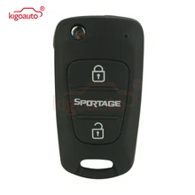Kigoauto Flip remote key 3 button 434Mhz TOY48 46 chip for Kia Sportage toy48