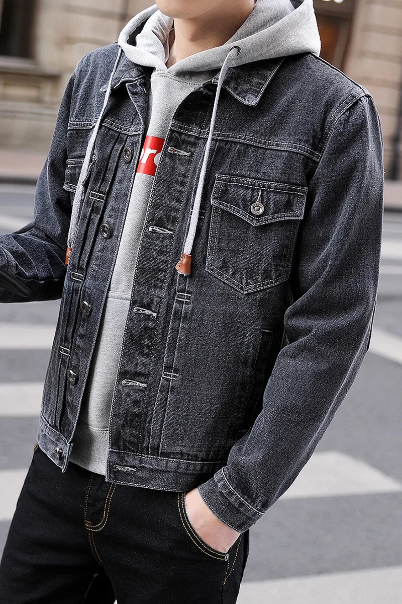 2019 Spring Youth denim brand Jacket men coats Cowboy Clothes Loose Male streetwear jackets 2019 Spring Youth denim brand Jacket men coats Cowboy Clothes Loose Male streetwear jackets