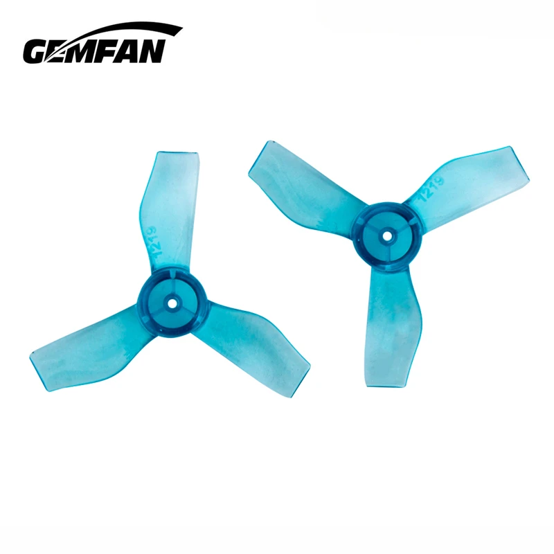 

4 Pairs Gemfan 1219 1.2x1.9x3 31mm 1mm Hole 3-blade Propeller for 0703-1103 RC Drone FPV Racing Brushless Motor Spare Parts Accs