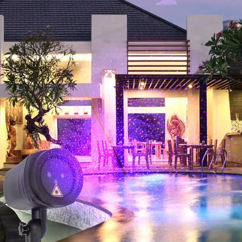 

RF RF Remote Control RGB Dynamic Starry Laser Outdoor Light
