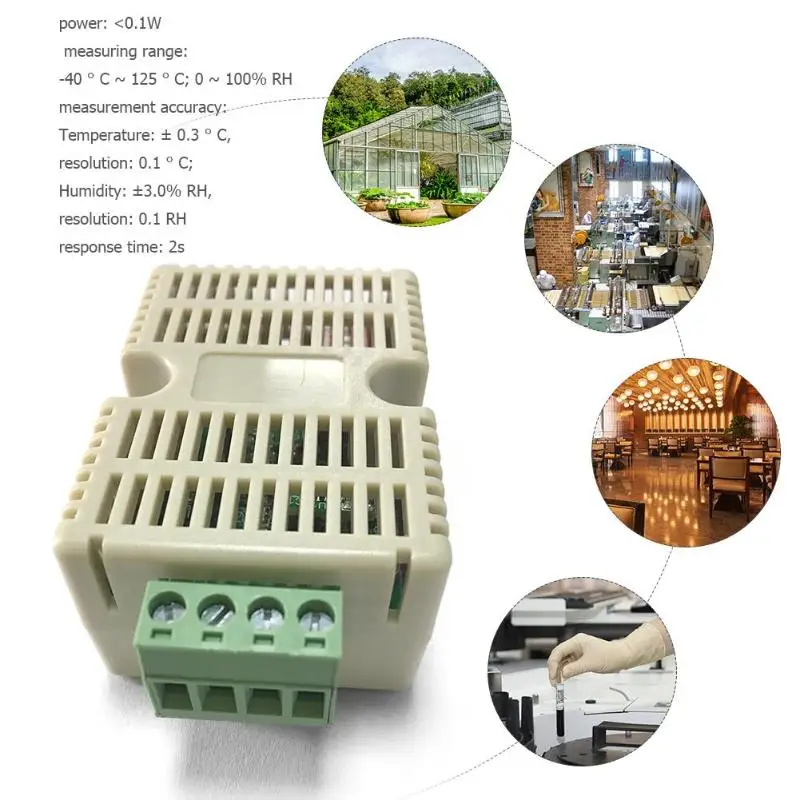 

WTR10-E Digital RS485 Modbus Output Temperature Humidity Transmitter Sensor