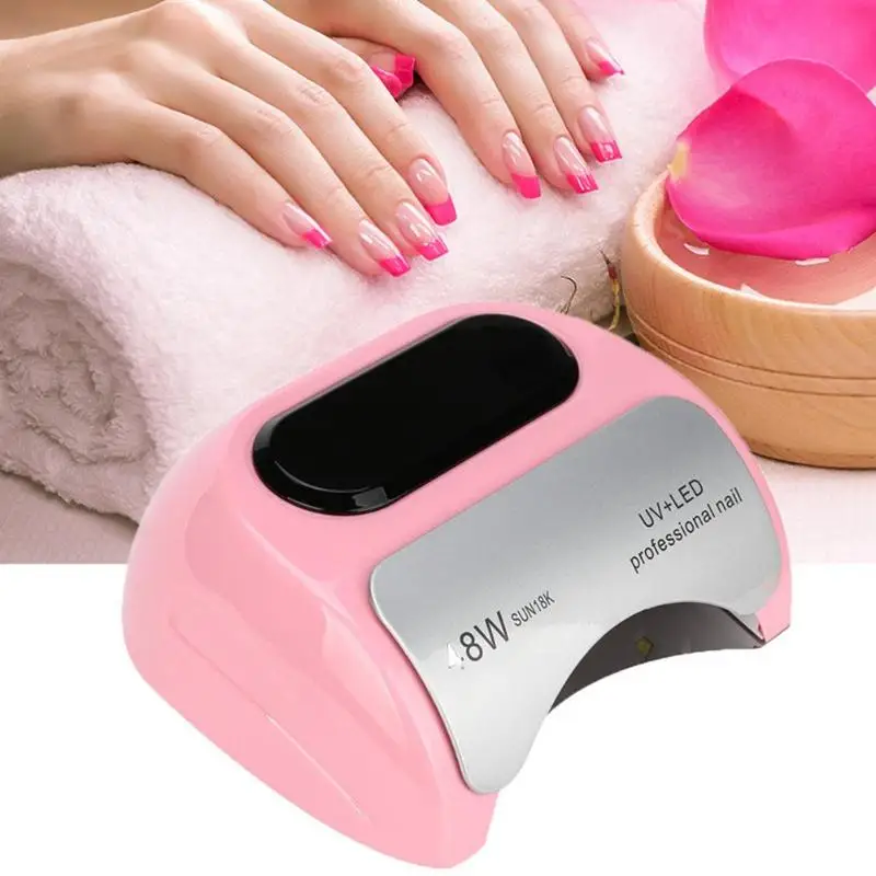 

Smart Sensor Nail Dryer Lamp Dual 24 UV Nail Art Dryer Gel Polish Curing Manicure Lamp 5s/30s/60s Timer Nail Art EU Plug