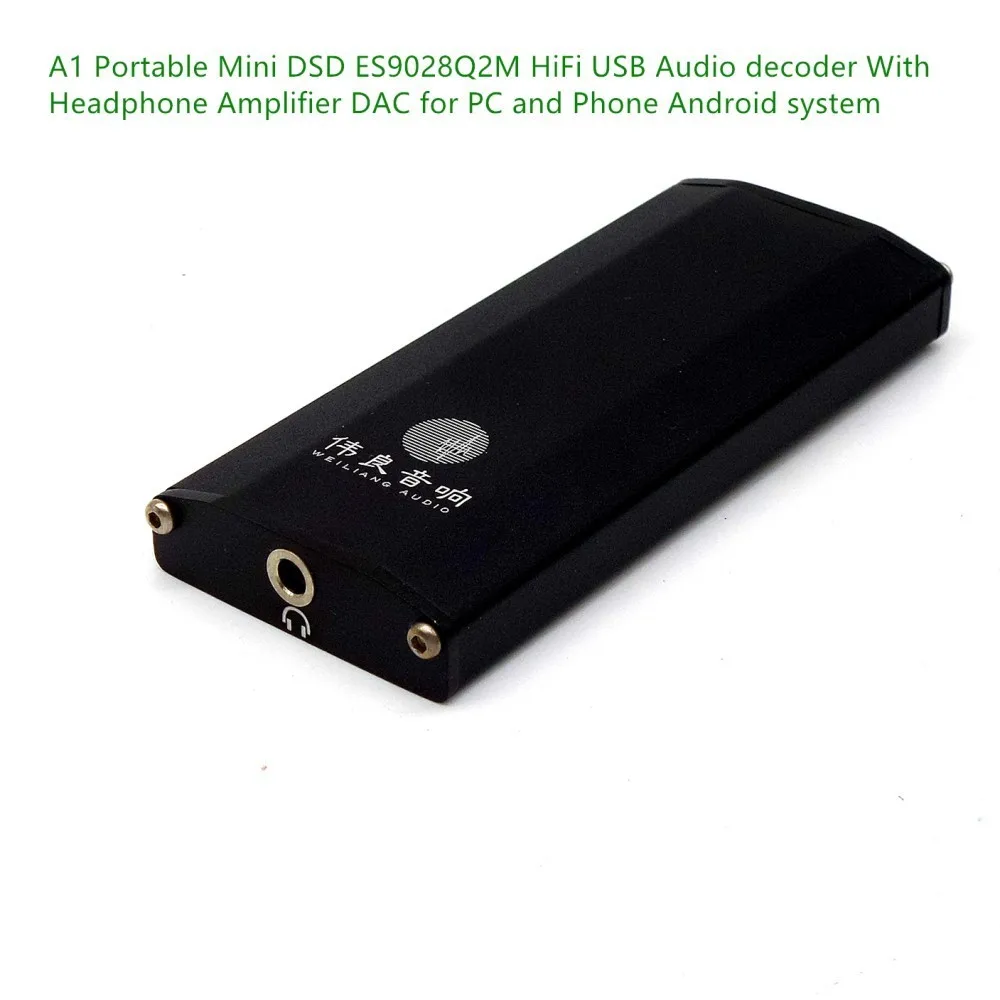 P1 Portable Mini DSD ES9028Q2M HiFi USB Audio decoder With Headphone Amplifier DAC for PC and Phone Android system