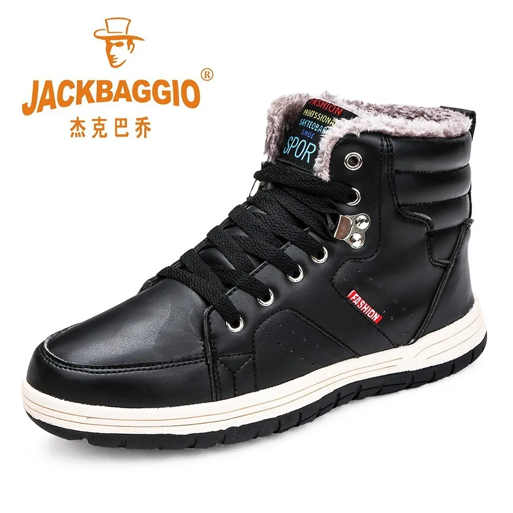 

Hot Brand Winter Keep Warm Man's Shoes ,Waterproof Invisible Increase In Height Men's Snow Boots,Fashion Black Sneakers