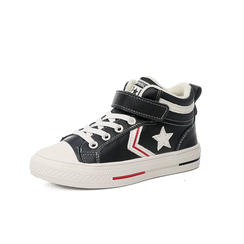 

Warm Winter Fur Star Children Sports Shoes 2018 Winter New Casual Patchwork Kids Sneakers for Boys and Girls 1 2 3 4 6 8 10 year