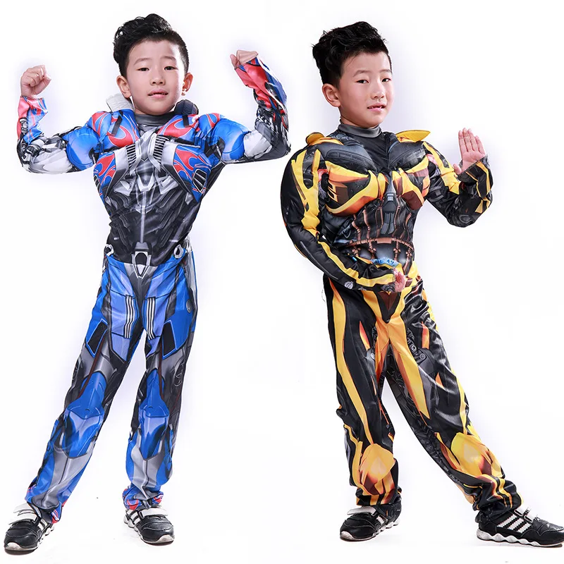 Transformers Optimus Prime Robe Fantaisie Garçons Super Héros Enfants transformateur Costume 
