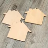 Wooden House Cut Unfinished DIY family tags,Wood  tags, craft shape - 3