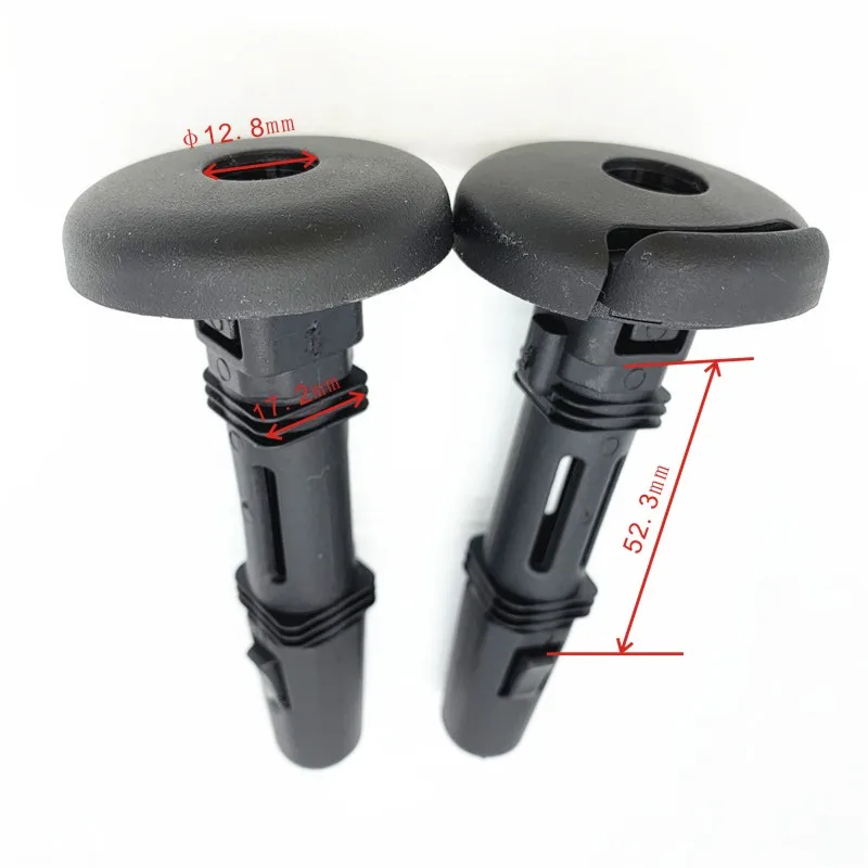 Seat headrest guide have round head square tube and the inside diameter is 12.8 mm
