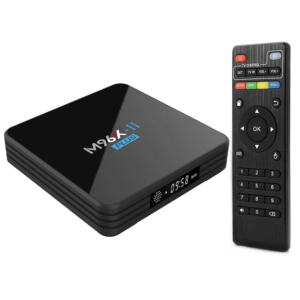 

M96X II Plus Smart TV Box Android 7.1 OS Amlogic S912 Octa core 2GB/16GB Digital Display 4K IPTV BT 2.4G/5G Dual WIFI 1000M Lan