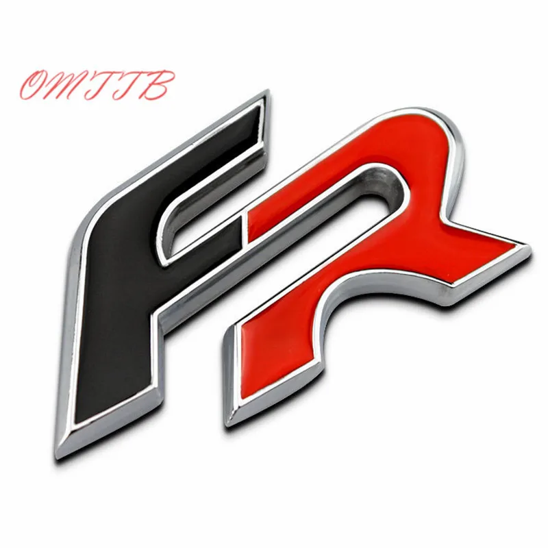 

FR letter emblem badge Kirsite Car stickers for Seat Leon 2 FR+ Cupra Ibiza Altea Exeo Formula Racing Car Styling