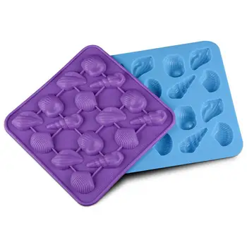 

NEW Creative Silicone Ice Mold Underwater World Conch Shell Chocolate Model Ice Grid Mold DIY Decorative Cake Mold #BO