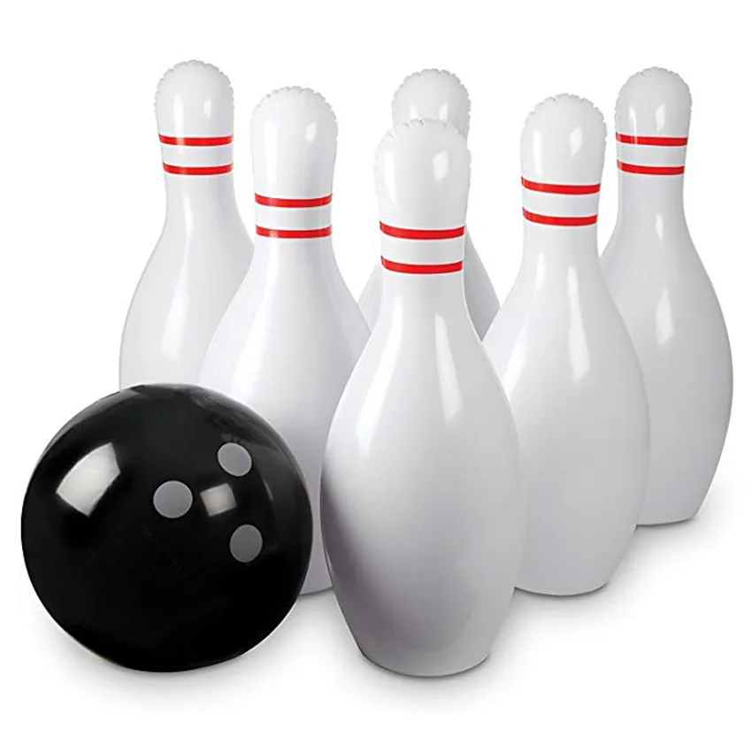 

Children'S Inflatable Bowling Set Pvc Inflatable Bowling Ball Age Ball Tumbler Inflatable Toy Large Bowling Game For Family En