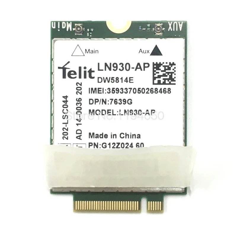 DW5814E telite LN930-AP WWAN FDD-LTE NGFF 4G модуль для WWAN Беспроводной Wi-Fi 4G карта для ноутбуков Dell широта 1" 7480 5480