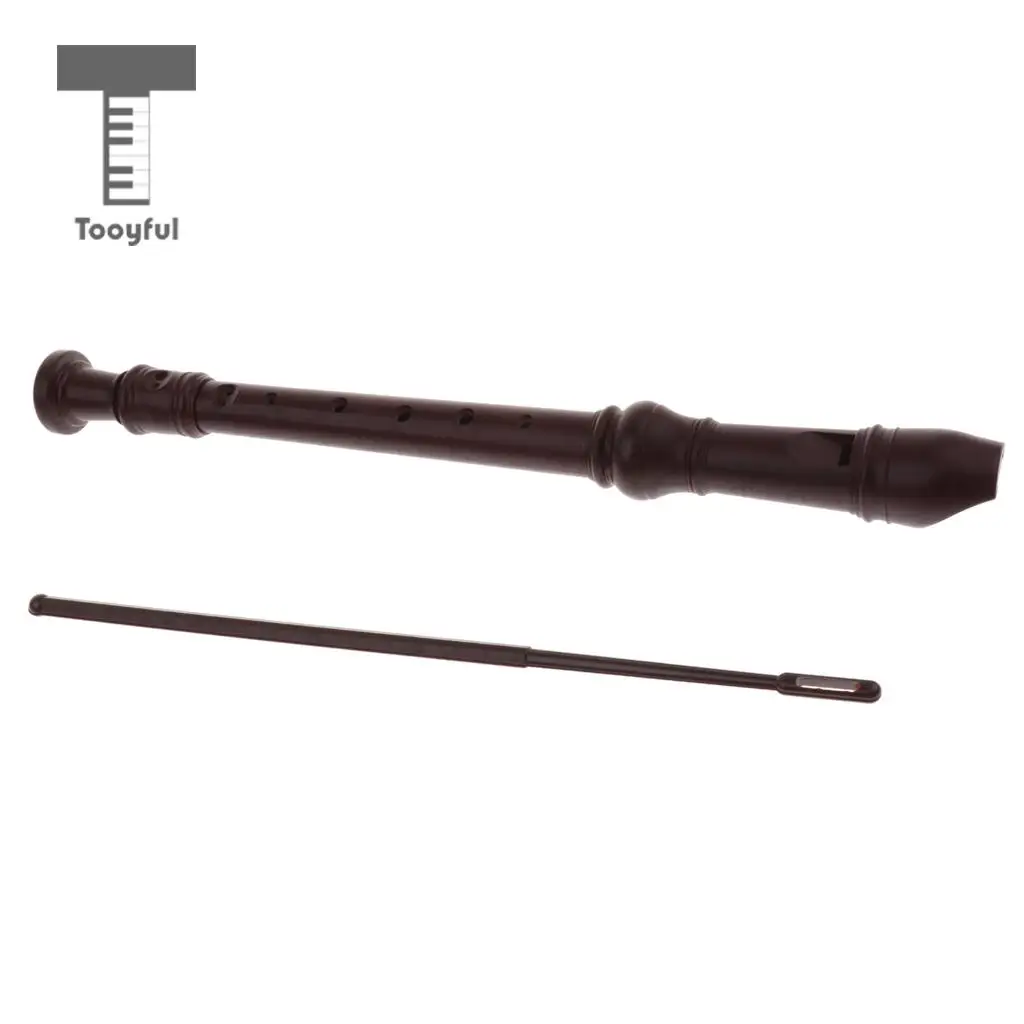 Tooyful изысканный ABS 8 отверстий немецкий стиль сопрано рекордер деревянный духовой инструмент