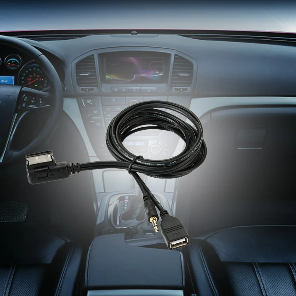 USB-зарядное устройство KKMOON 1 5 м с интерфейсом AMI MMI для музыки разъем Aux 3 мм кабель