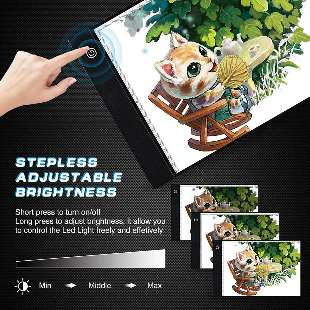 Ультра-тонкий калькирование, копирование блокнот доска Artcraft эскиз A4 светодиодный световой короб Tracer цифровой планшет графический планшет для рисования